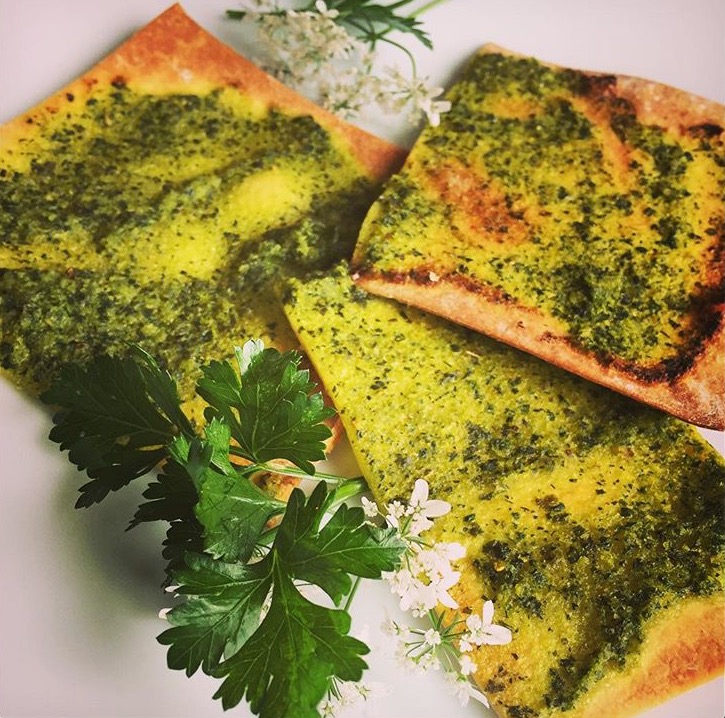 Grain-free Pesto Crackers