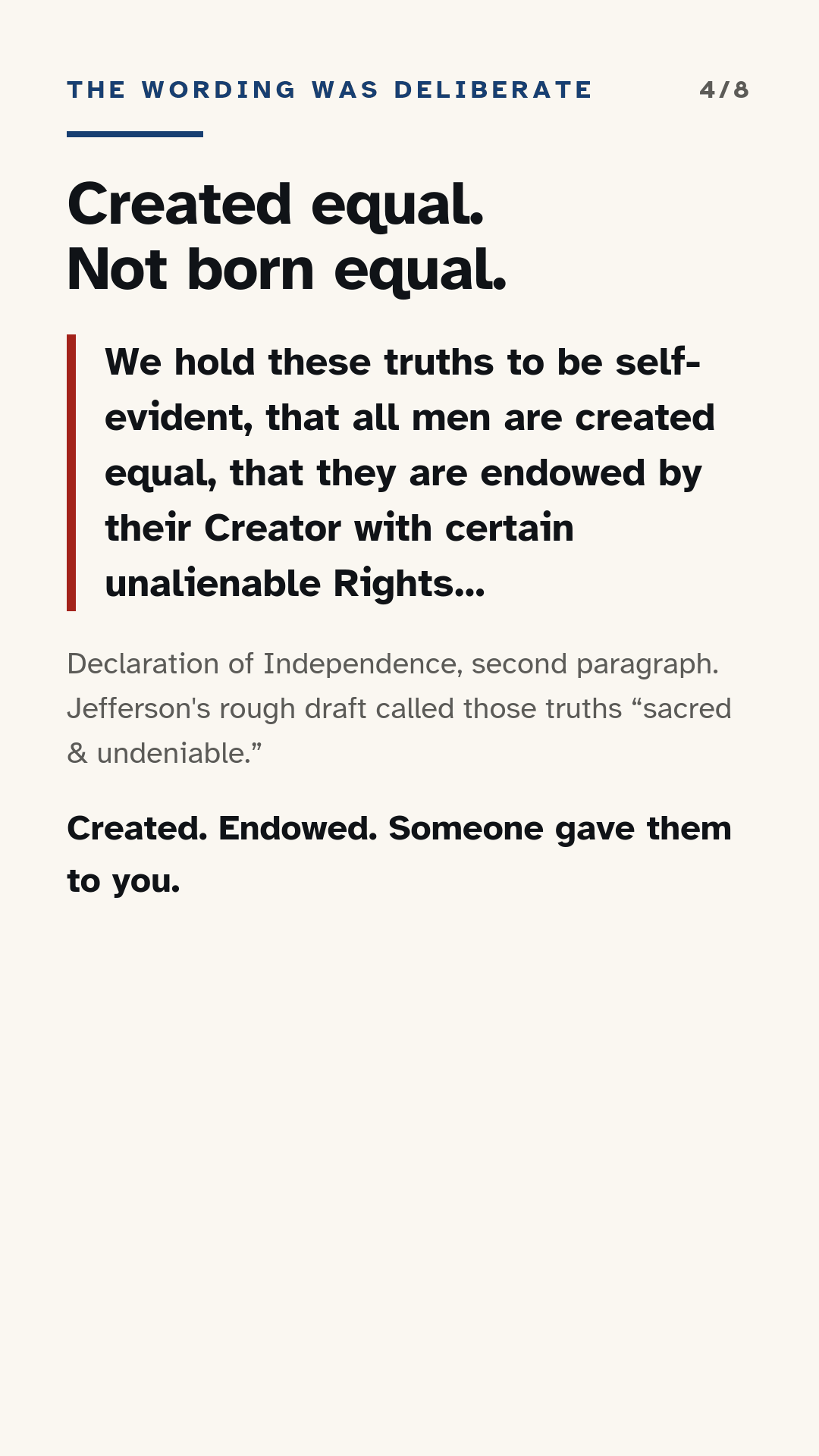 Why it matters: your worth isn't issued to you