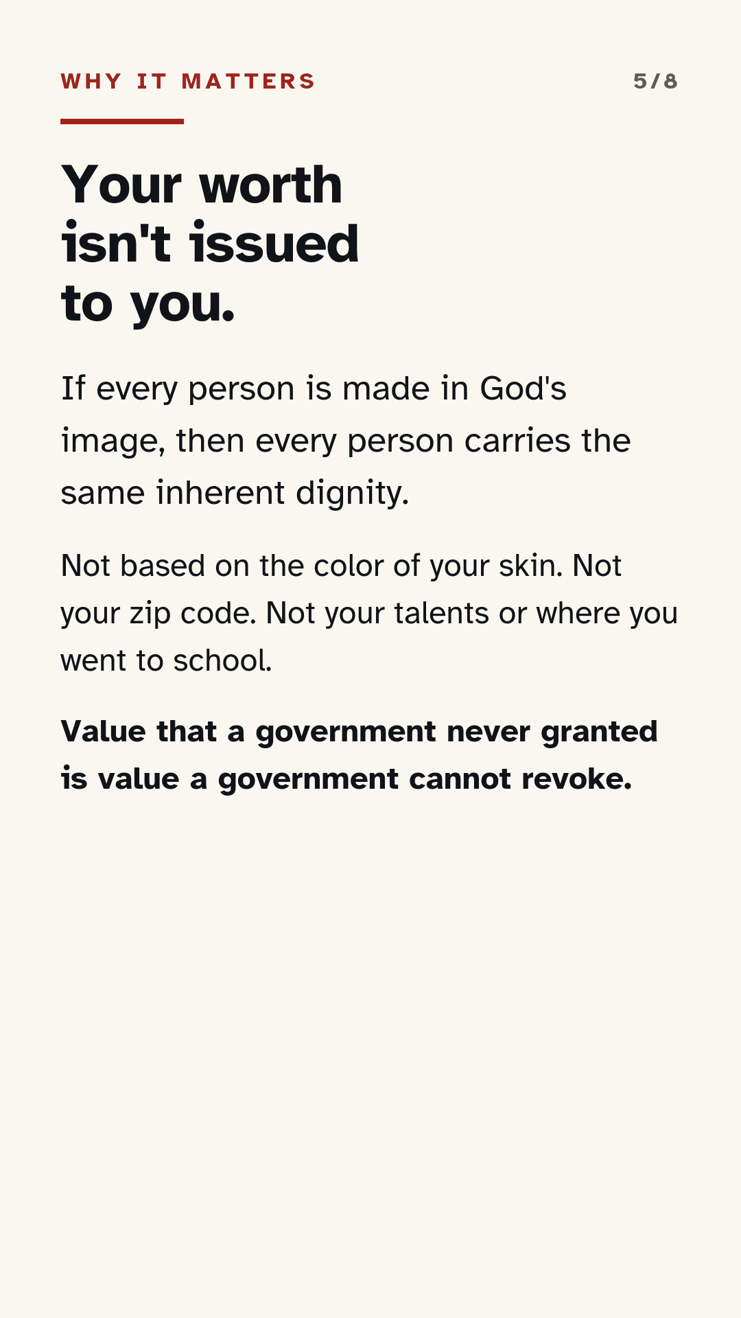 Now erase God: what's left is just the people